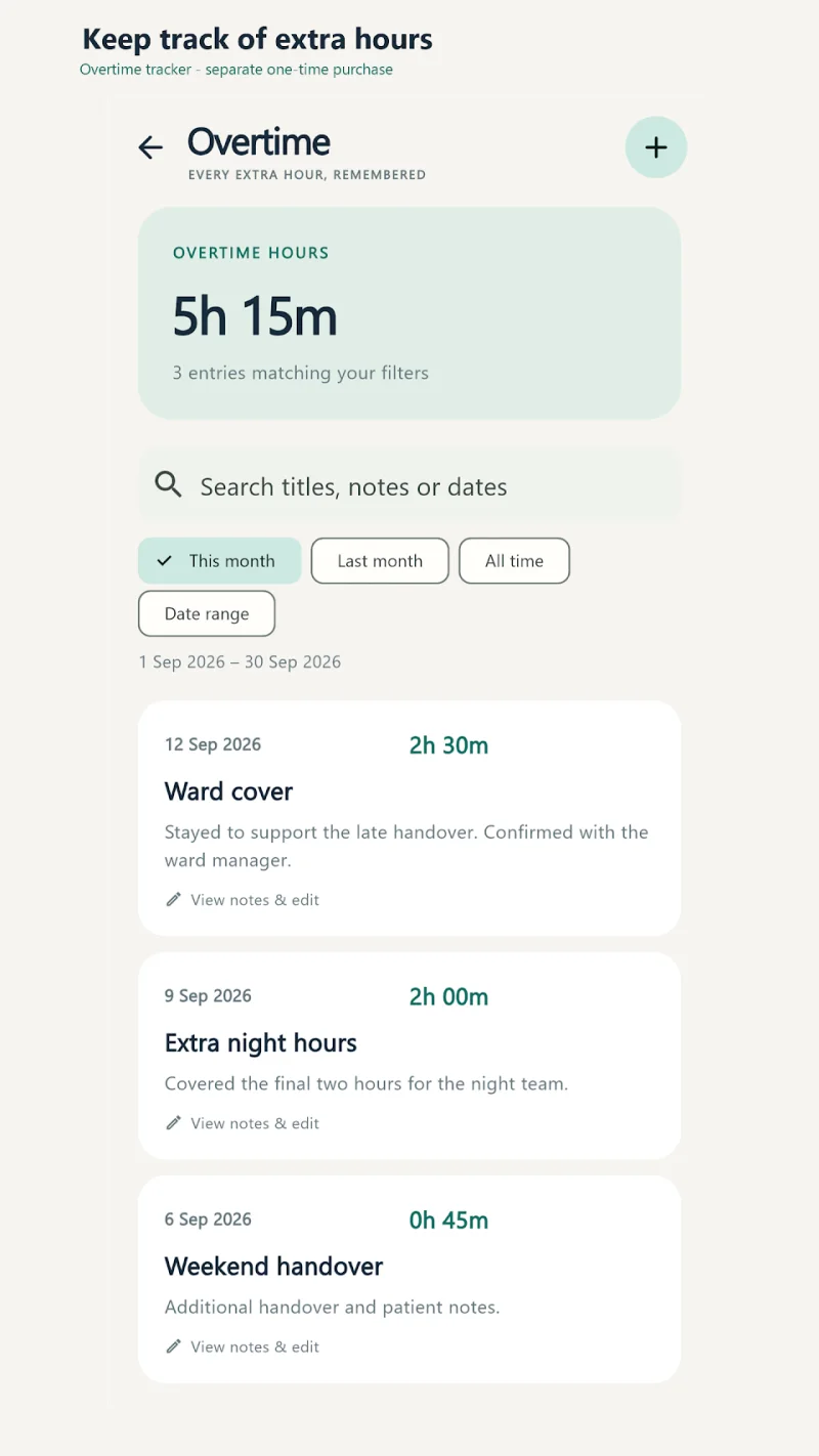 ShiftCal — screenshot 1 from Google Play