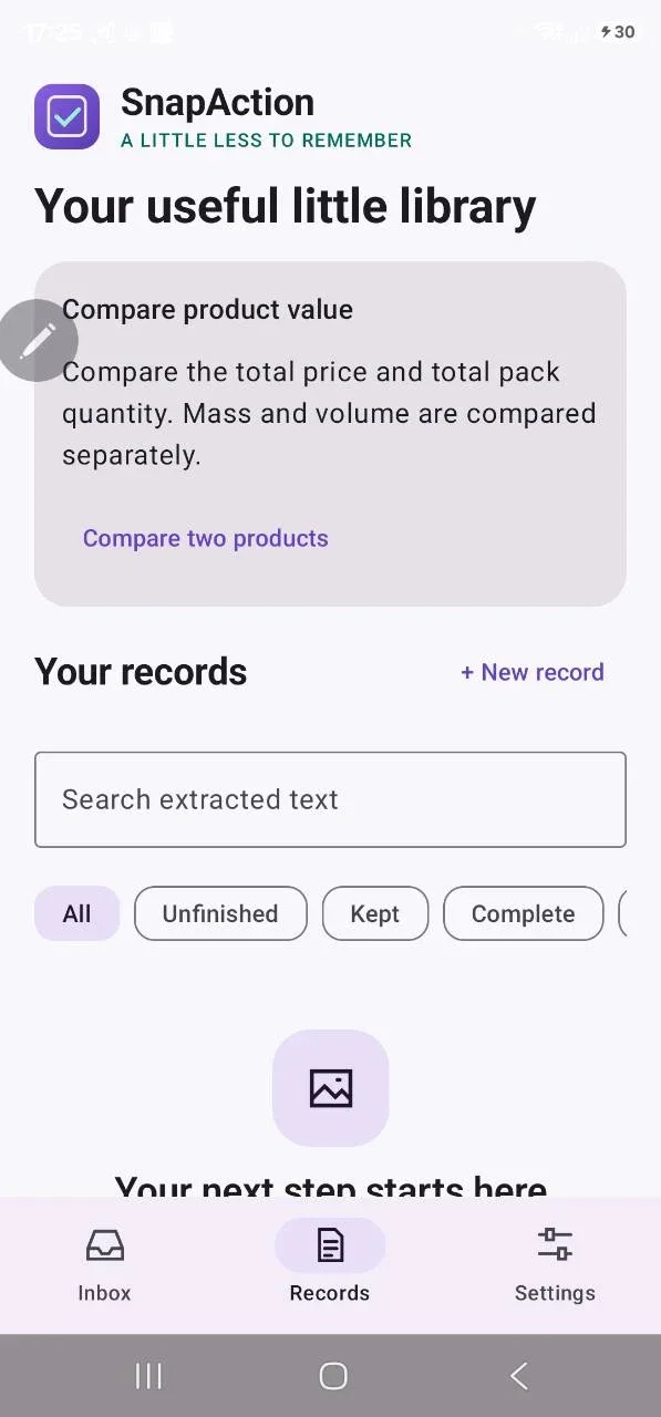 SnapAction — screenshot 2 from Google Play
